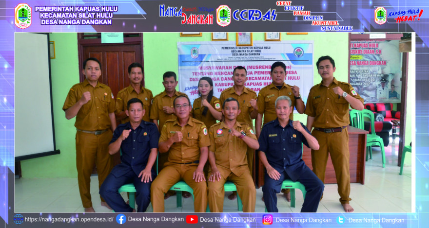 Musyawarah Desa (Musdes) Nanga Dangkan Tentang RKPDes 2023.